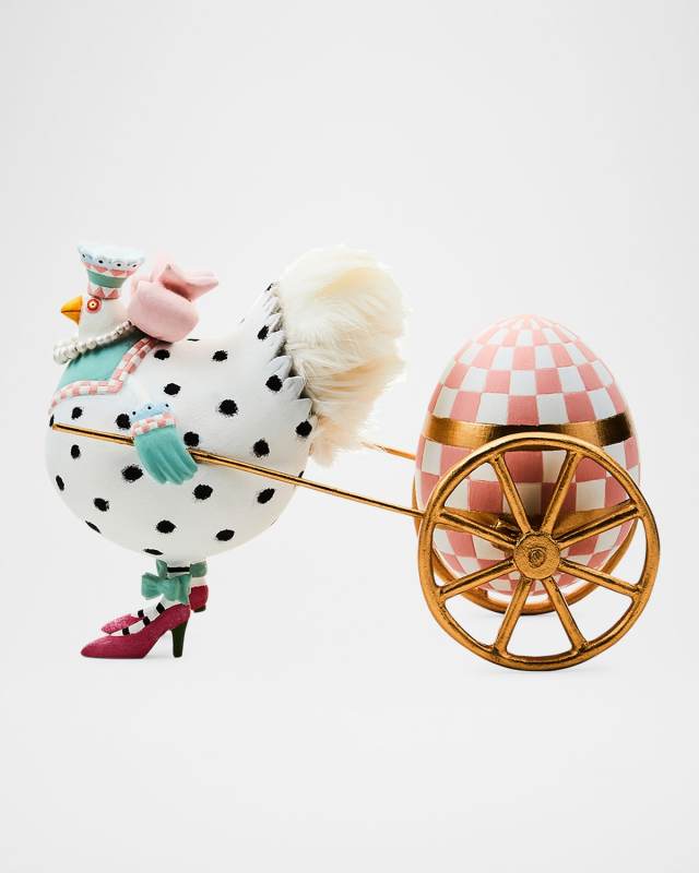 Patience Brewster Speckled Chicken Egg Cart